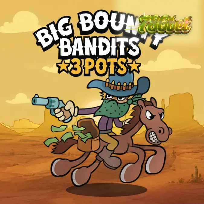 Big Bounty Bandits 3 Pots স্লট গেমের একটি দৃশ্য